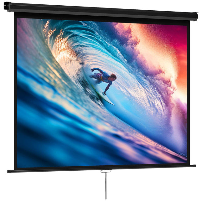 Projector Screen 84 Inch 4:3, 171 x 128 cm Pull-Down