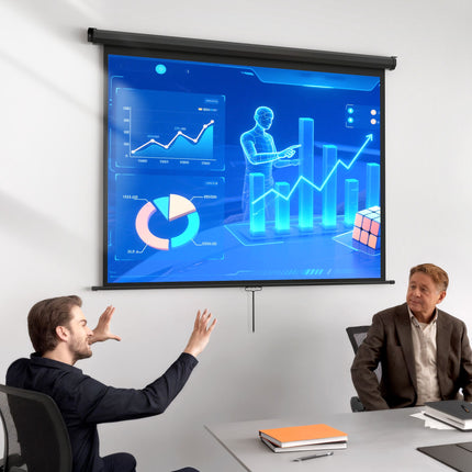Projector Screen 84 Inch 4:3, 171 x 128 cm Pull-Down
