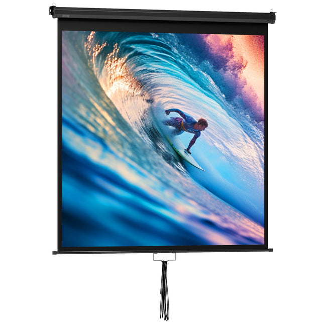 Projector Screen 85 Inch, 1:1 4K, Wall or Ceiling Mount