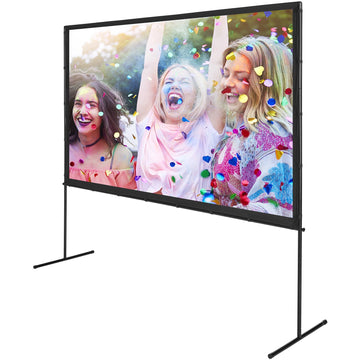 Projector Screen With Stand, 100 Inch 16:9, Carry Bag