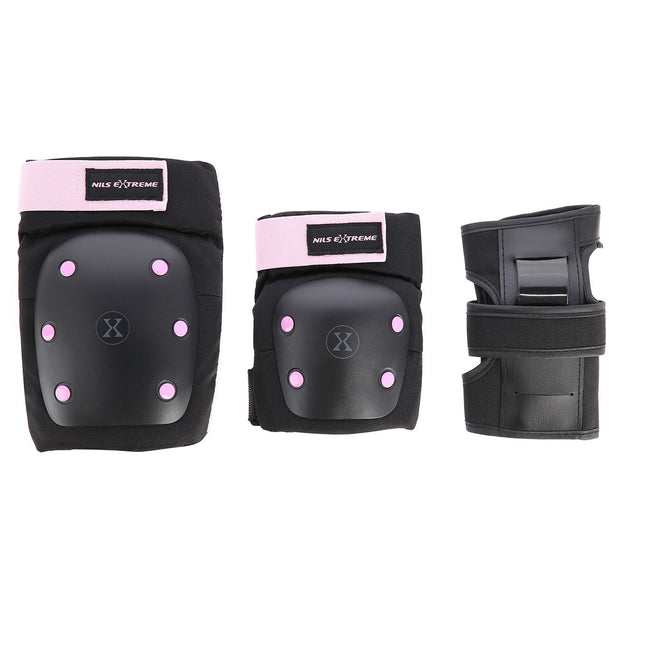 Protective Gear Set, Size M, Black-Purple