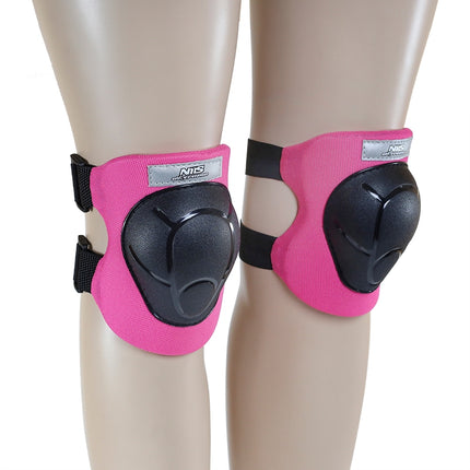 Protective Gear Set, Size S, Black-Pink