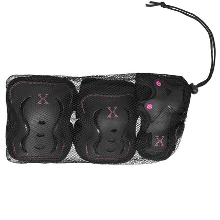 Protective Gear Set, Size XL, Black-Pink