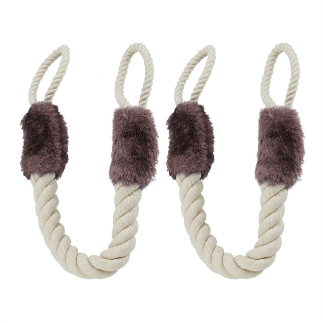 Protective clip for door cord set of 2 brown