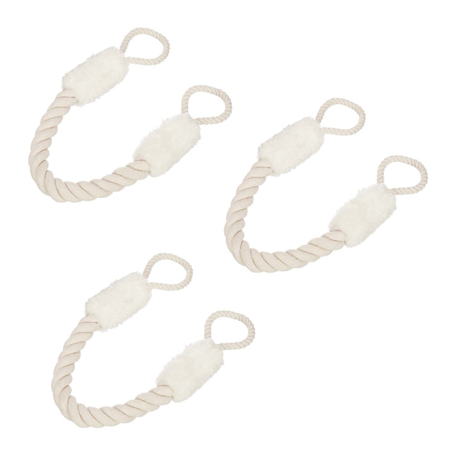 Protective clip for door cord set of 3 white