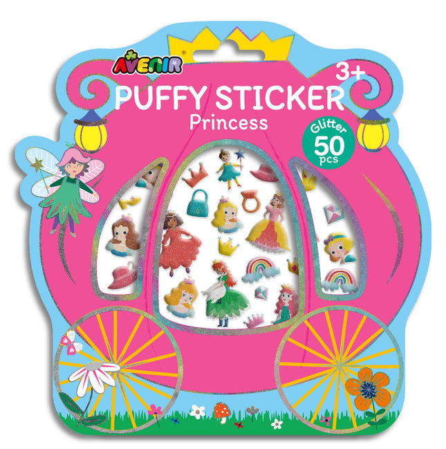 Puffy Stickers, Princess Design, Fun for Crafts and Scrapbooking