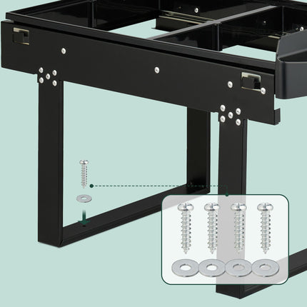 Pull-Out Kitchen Waste Bin with Odor-Blocking Lid