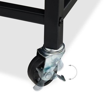 Pull-Out Laundry Basket Rack with Shelf and Wheels