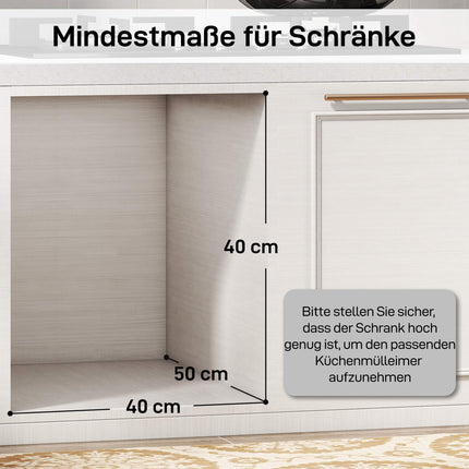 Pull-Out Trash Bin, 3 Compartments, 15L + 8L x 2, Soft-Close
