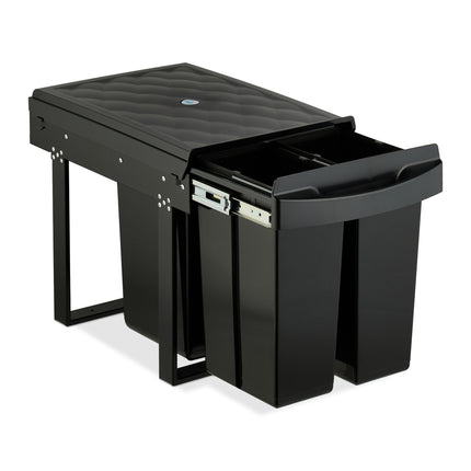 Pull-Out Waste Bin, Black – Space-Saving, Odor-Resistant