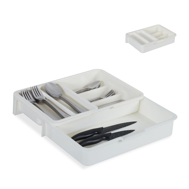 Pull-out cutlery tray