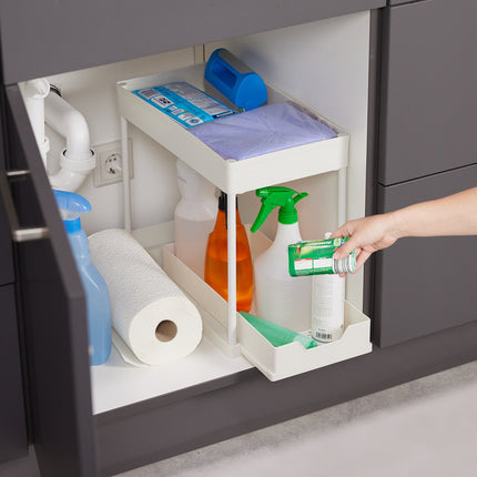 Pull-out shelf under the sink