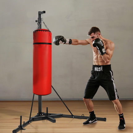 Punching Bag Stand, Adjustable Steel Frame, 140 lb Base