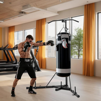 Punching Bag Stand with Pull-Up Bar, 140 lb Capacity