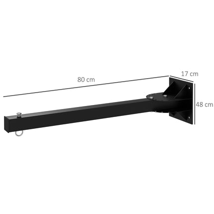 Adjustable wall bracket in steel for punching bag - up to 100 kg