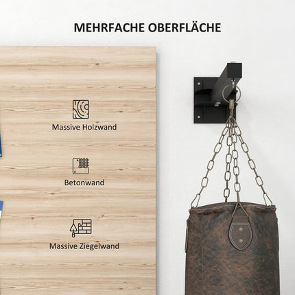 Adjustable wall bracket in steel for punching bag - up to 100 kg