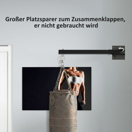 Adjustable wall bracket in steel for punching bag - up to 100 kg