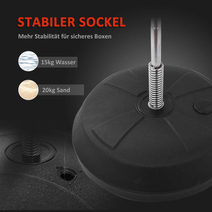 Adjustable punch ball set with stand and gloves (125-145cm)