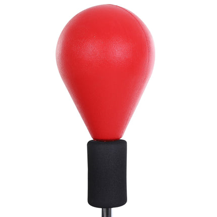 Punching Ball with Stand, 136-154cm Height Adjustable Punching Bag, Standing Punching Ball with Boxing Gloves, for Teens and Adults, for Equipment, Stress Relief, Fitness, Red