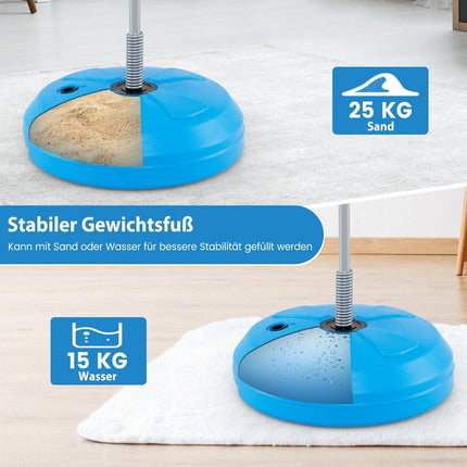 Punching ball 120-154cm height adjustable standing punching ball punching bag set boxing set children blue