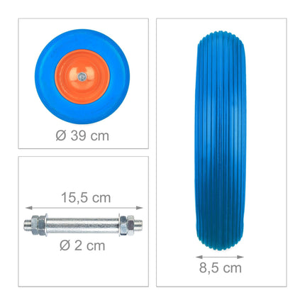 Puncture-free rubber wheel 4.80 4.00-8
