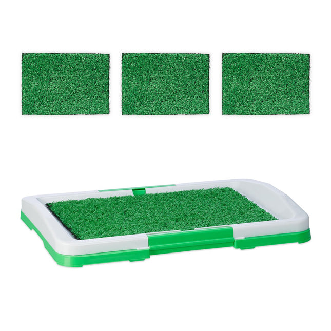 Puppy Litter Tray with Grass – Easy Clean Dog Toilet