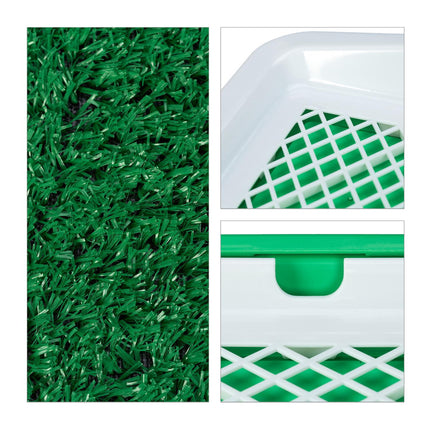 Puppy Litter Tray with Grass – Easy Clean Dog Toilet