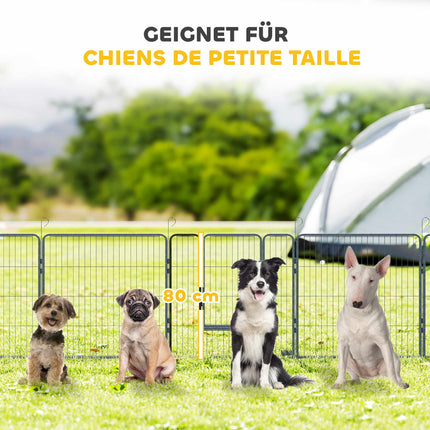 Puppy Playpen, 16 Panels, Foldable with Door, 3.2m x 3.2m