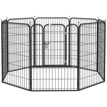 Metal Outdoor Dog Playpen - Customizable Shape, Door