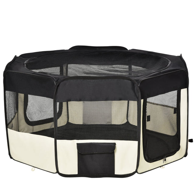 Puppy pen, Fence for outdoor use, 120 cm diameter, durable Oxford fabric