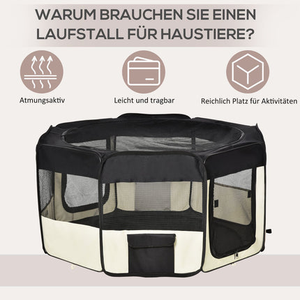 Puppy Run Outdoor Ren Dierenbox Box Puppyhek, 600D Oxford, Ø120Xh58Cm