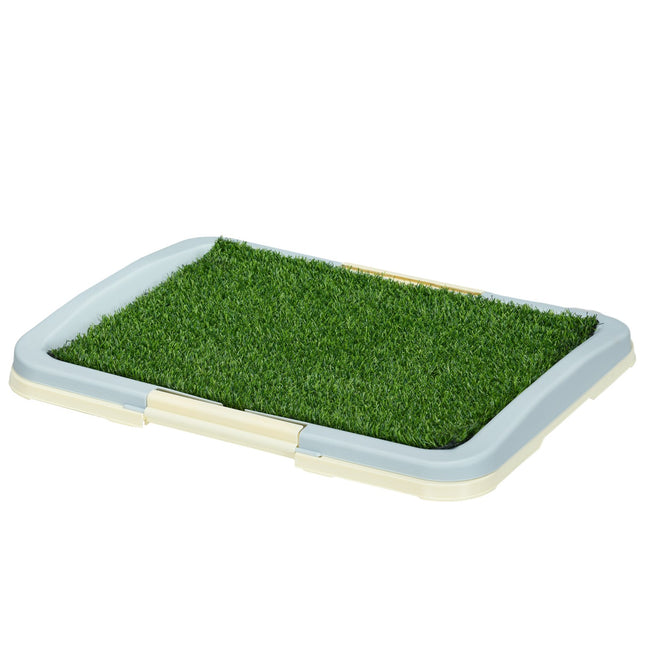 Artificial grass dog toilet, blue, 63x48.5 cm
