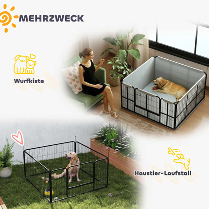 Puppy Whelping Box, Windproof Oxford Fabric, 122x122x60 cm