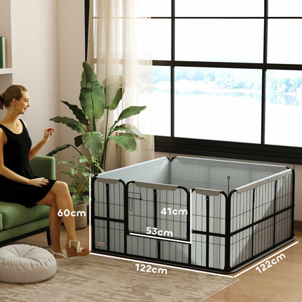 Puppy Whelping Box, Windproof Oxford Fabric, 122x122x60 cm