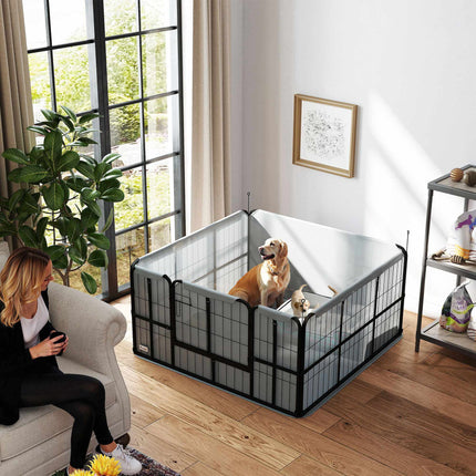 Puppy Whelping Box, Windproof Oxford Fabric, 122x122x60 cm