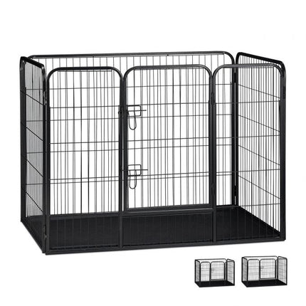Puppy kennel with floor