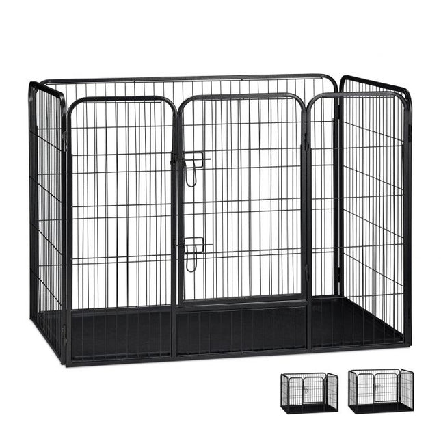 Puppy kennel with floor