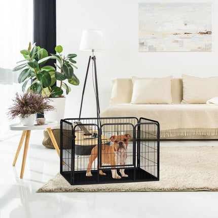 Puppy kennel with floor