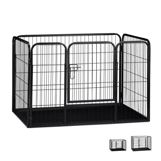 Puppy kennel with floor