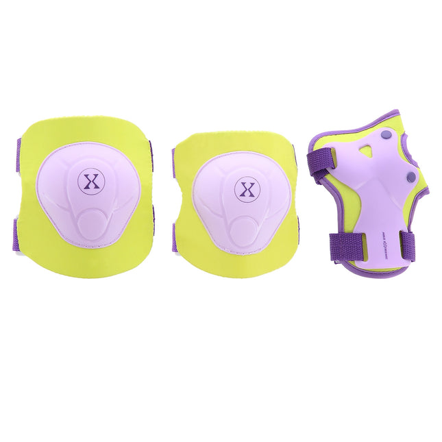 Purple-Lime Size L Helmet Protectors Set