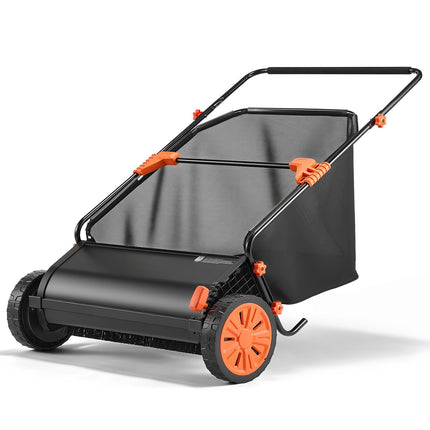 Push Lawn Sweeper, 30-Inch Sweep, 12 Cu Ft Hopper Bag
