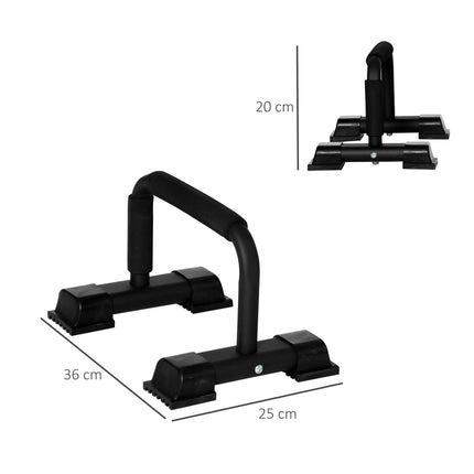 Non-slip steel push-up bars with 2 pcs