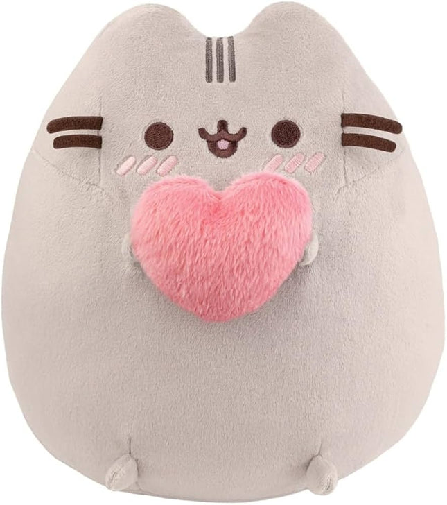 Pusheen Soft Toy with Heart, 22 cm Plush Cat Figure