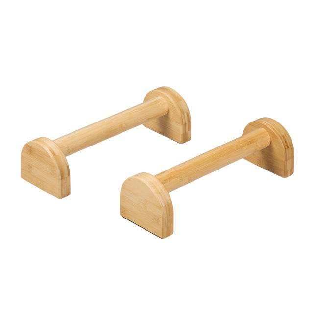 Push-up grips in bamboe 2-pack