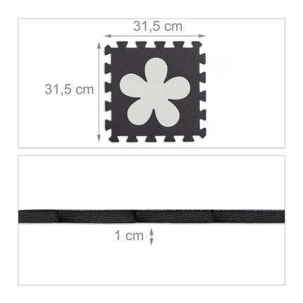 Puzzle 3x3 puzzle mat jigsaw with frame