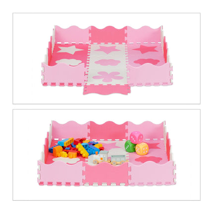 Puzzle 3x3 puzzle mat jigsaw with frame