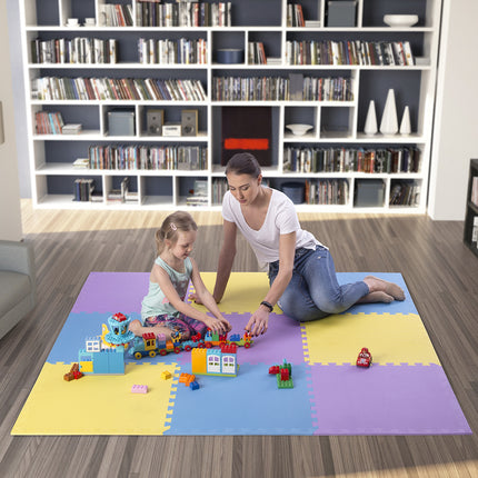Puzzle Protective Mat, Multipack, 60x60x1.0 cm, 9 Pcs
