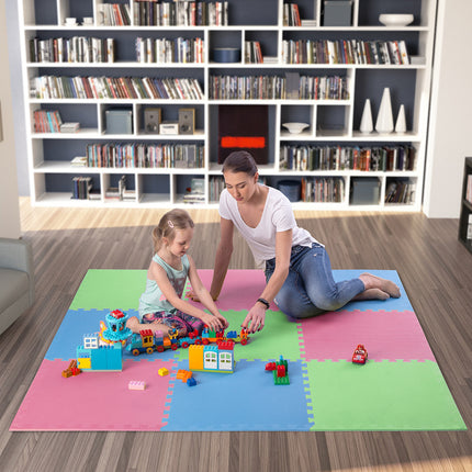 Puzzle Protective Mat, Multipack, 60x60x1.0 cm, 9 Pcs Set