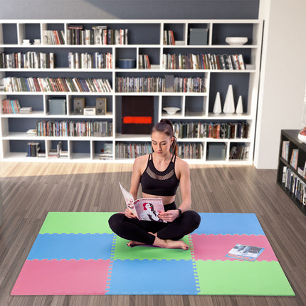 Puzzle Protective Mat, Multipack, 60x60x1.0 cm, 9 Pcs Set