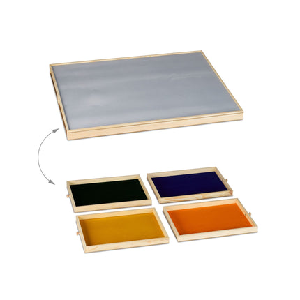 Puzzle board with 4 drawers